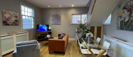 Open plan living dining room