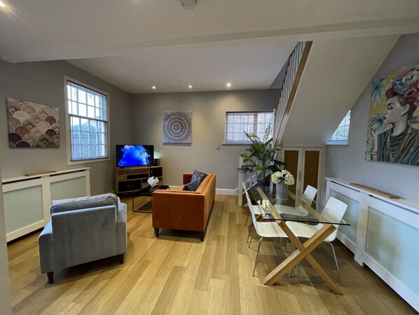 Open plan living dining room