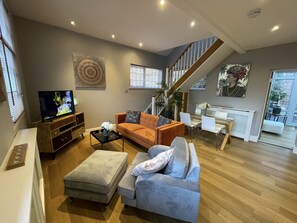 Open plan living dining room