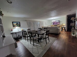 Dinning & living room one large space