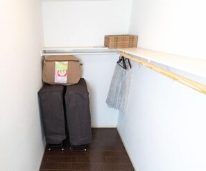 Storage galore - in fact, walk in closet