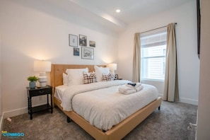 Indulge in a tranquil retreat within the bedroom. With its cozy atmosphere, soft lighting, and tasteful decor, it offers a peaceful sanctuary for relaxation and rejuvenation, ensuring a restful night's sleep and a refreshing start to the day.