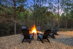 Fire pit with firewood included