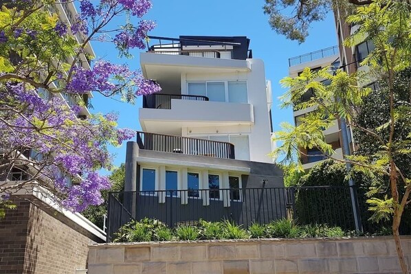 Part of a small modern residential block built in 2016
