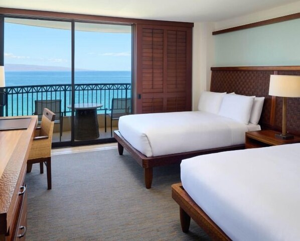 Unit with 2 Double beds. Exact unit will be assigned upon arrival. Views, colors and decor may vary.