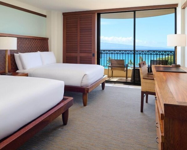 Unit with 2 Double beds. Exact unit will be assigned upon arrival. Views, colors and decor may vary.