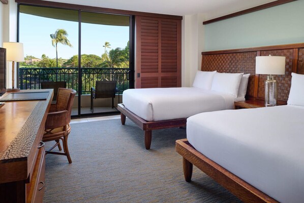 Unit with 2 Double beds. Exact unit will be assigned upon arrival. Views, colors and decor may vary.