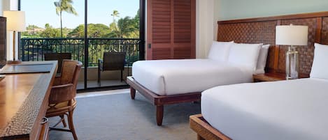 Unit with 2 Double beds. Exact unit will be assigned upon arrival. Views, colors and decor may vary.
