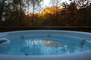 Sunrise hot tub views