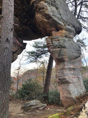 Mammoth Arch! Just a short hike behind the cabin.