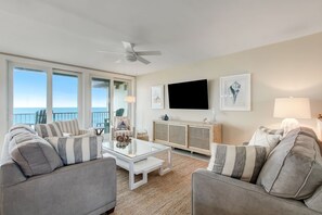 Beautiful Views from Both Sides of this Living Space- Oceanfront Views on one side and Intracoastal Views on the Other