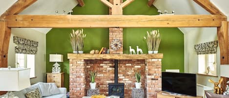 The living room at Hollington Barns, Peak District