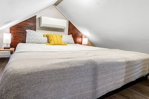 Lofted Bed area- ladder access to get to this area