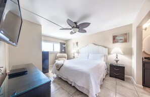 King bed in the master bedroom