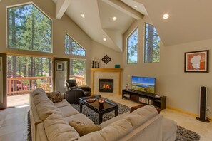 Natural light flooding through the expansive windows
