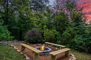 Imagine getting cozy by the fire with this stunning view!

