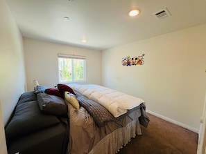 Room # 1 Ground Level Bedroom with private Restroom & Shower. Foam Mattresses!