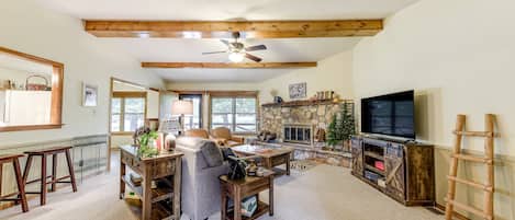 Ruidoso Vacation Rental | 3BR | 2BA | 1,500 Sq Ft | Stairs Required