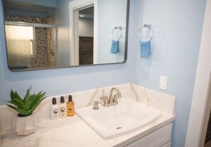 One of three bathrooms 