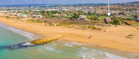 The view of the property close to the sea shore