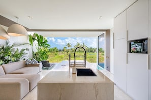 Kitchen,Living room,View