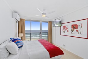 master bedroom with ensuite and  full ocean views 