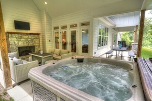French doors in Dining Steps out to Outdoor Veranda