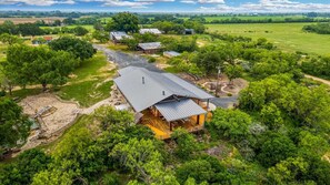 Even from a bird's-eye view, you can see the Lodge has plenty of shaded space for outdoor relaxation.