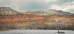 Red cliffs of Bighorn River