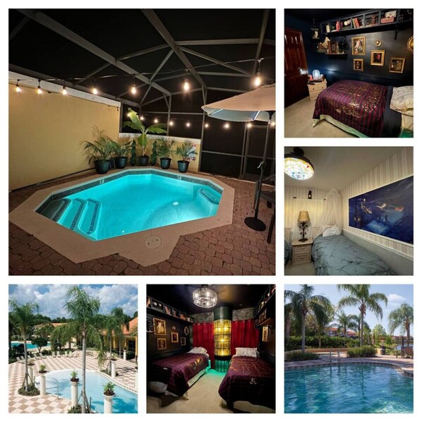 From themed bedrooms to a private pool—this stay has it all!