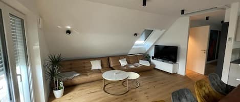 Penthouse-Wohnung, 160 qm, 2 Schlafzimmer, max. 8 Personen-Wohnbereich