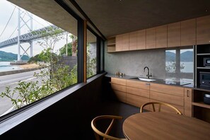 Kitchen with beautiful view