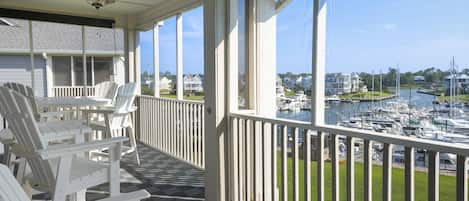 Stella Marina, at the Ship Watch Villas, in the Town of St. James has Spectacular Views of the Marina & Intracoastal Waterway (ICW).