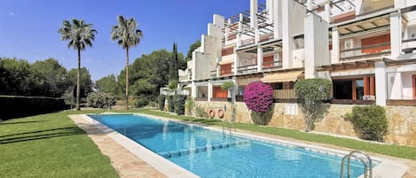 Magnifique piscine communautaire en dessous de l'appartement