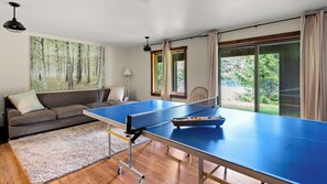 Game room with ping pong