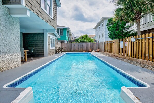 This private pool is plenty large for the kids to have fun, or for some morning laps to get you going