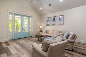 Southern Comfort Living Room Dauphin Island Vacation Rental