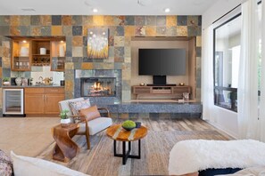 Living Room and Wet Bar