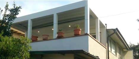 Terrazza con veranda elettrica