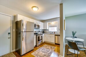 Kitchen | 1st-Floor Apartment | Central Air Conditioning