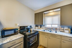 Kitchen | 2nd-Floor Apartment | Central Air Conditioning