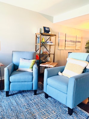 Kick your feet up in these recliners and doze off after a long day at the beach