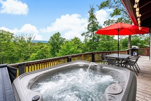 You can't beat the views from our new hot tub.