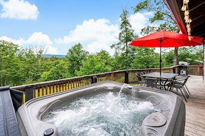 You can't beat the views from our new hot tub.