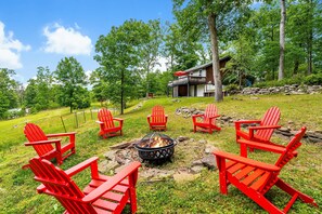 Relax around our fire pit after a long day of fun.