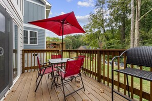 Each home comes with a balcony (Sweetgum's pictured).