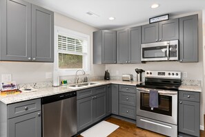 Fully equipped kitchen at Cypress.