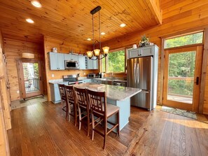 Kitchen, Open to Dining & Living Room Area