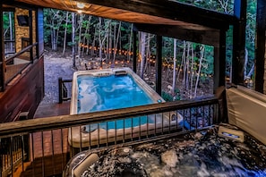 Experience twice the relaxation and recreation with both a hot tub and pool spa! Fun for the entire group!