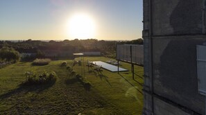 The pool from above